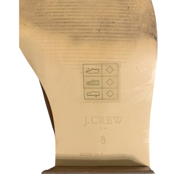 J Crew Factory Brown Rory Leather Heeled Boots - Women's Size 8 - Picture 5 of 5